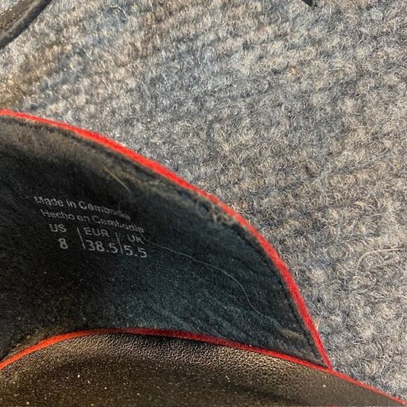 Call It Spring Shoes Heels Size 8 Red Black Leopard Strappy Stiletto Womens Prom - Picture 7 of 8